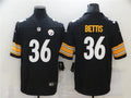Men’s Pittsburgh Steelers #36 Jerome Bettis Nike Black Player Game Football Jersey