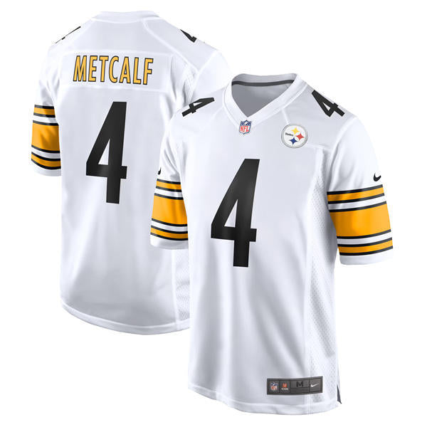 Men’s Pittsburgh Steelers #4 DK Metcalf Nike White Vapor F.U.S.E. Limited Jersey