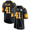 Men’s Pittsburgh Steelers #41 Payton Wilson Nike Black Alternate 2 Vapor F.U.S.E. Limited Jersey