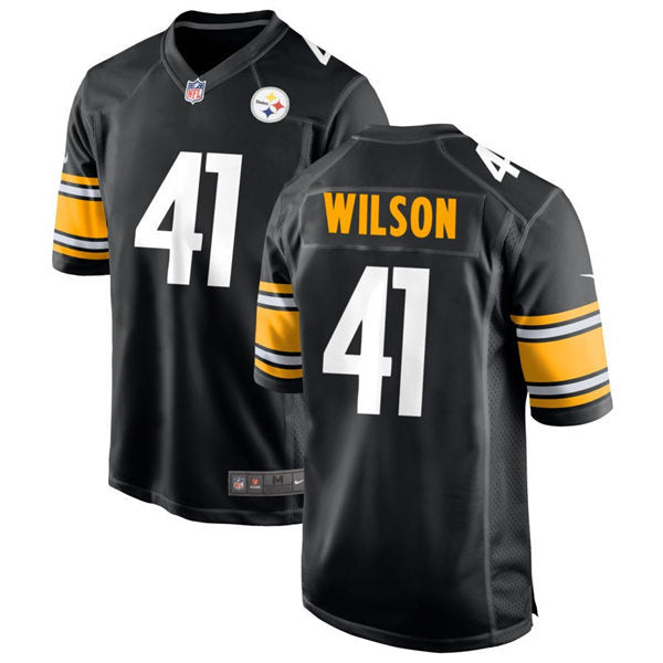 Men’s Pittsburgh Steelers #41 Payton Wilson Nike Black Vapor Limited Player Jersey