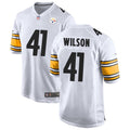 Men’s Pittsburgh Steelers #41 Payton Wilson Nike White Vapor Limited Player Jersey
