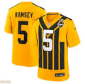 Men’s Pittsburgh Steelers #5 Jalen Ramsey Nike Gold Alternate 1933 Throwback Game Jersey