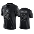 Men’s Pittsburgh Steelers #50 Ryan Shazier Black Reflective Limited Jersey