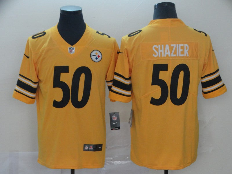 Men’s  Pittsburgh Steelers #50 Ryan Shazier Nike Gold Inverted Legend Jersey