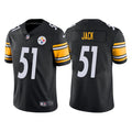 Mens Pittsburgh Steelers #51 Myles Jack Nike Black Vapor Limited Jersey