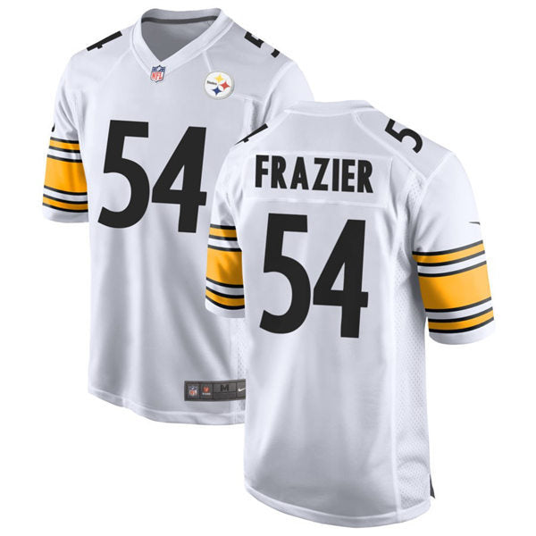 Men’s Pittsburgh Steelers #54 Zach Frazier Nike White Vapor Limited Player Jersey