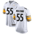 Men’s Pittsburgh Steelers #55 Cole Holcomb Nike White Vapor F.U.S.E. Limited Jersey