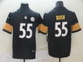 Men’s  Pittsburgh Steelers #55 Devin Bush Jr. Black Player Game Football Jersey