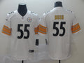 Men’s Pittsburgh Steelers #55 Devin Bush Jr Nike White Game Football Jersey