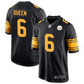 Men’s Pittsburgh Steelers #6 Patrick Queen Nike Black Alternate 2 Vapor F.U.S.E. Limited Jersey