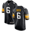 Men’s Pittsburgh Steelers #6 Patrick Queen Nike Black Vapor F.U.S.E. Limited Jersey