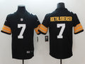Men’s  Pittsburgh Steelers #7 Ben Roethlisberger Nike Black Big Number Limited Jersey