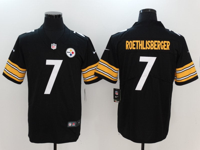 Men’s Pittsburgh Steelers #7 Ben Roethlisberger Nike Black Limited Football Jersey
