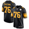 Men’s Pittsburgh Steelers #76 Troy Fautanu Nike Black Alternate 2 Vapor F.U.S.E. Limited Jersey