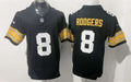Men’s Pittsburgh Steelers #8 Aaron Rodgers Nike Black Big Number Alternate Vapor F.U.S.E. Limited Jersey