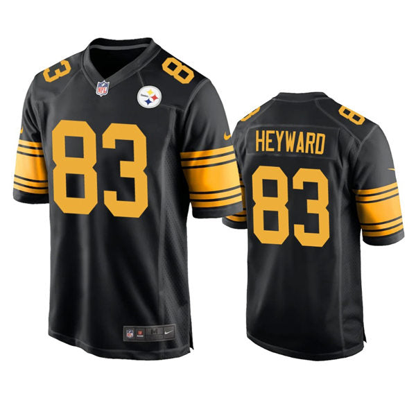 Men’s Pittsburgh Steelers #83 Connor Heyward Nike Black Alternate 2 Vapor F.U.S.E. Limited Jersey