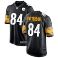 Men’s Pittsburgh Steelers #84 Cordarrelle Patterson Nike Black Vapor Limited Player Jersey