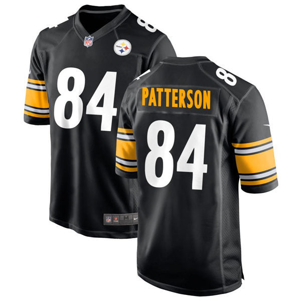 Men’s Pittsburgh Steelers #84 Cordarrelle Patterson Nike Black Vapor Limited Player Jersey