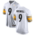 Men’s Pittsburgh Steelers #9 Chris Boswell Nike White Vapor F.U.S.E. Limited Jersey