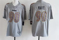 Men’s Pittsburgh Steelers #90 T.J. Watt Gray Atmosphere Fashion Game Jersey