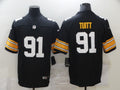 Men’s Pittsburgh Steelers #91 Stephon Tuitt Nike Black Big Number Alternate Limited Jersey