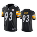 Men’s Pittsburgh Steelers #93 Mark Robinson Nike Black Vapor Limited Player Jersey