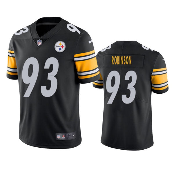 Men’s Pittsburgh Steelers #93 Mark Robinson Nike Black Vapor Limited Player Jersey
