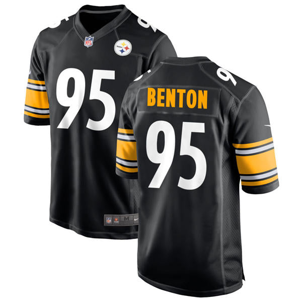 Men’s Pittsburgh Steelers #95 Keeanu Benton Nike Black Vapor F.U.S.E. Limited Jersey