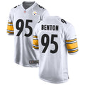 Men’s Pittsburgh Steelers #95 Keeanu Benton Nike White Vapor F.U.S.E. Limited Jersey