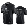 Men’s Pittsburgh Steelers #97 Cameron Heyward Black Reflective Limited Jersey