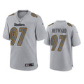 Men’s Pittsburgh Steelers #97 Cameron Heyward Gray Atmosphere Fashion Game Jersey