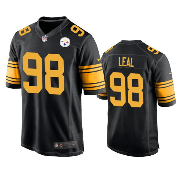 Men’s Pittsburgh Steelers #98 DeMarvin Leal Nike Black Alternate 2 Vapor F.U.S.E. Limited Jersey