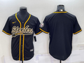 Men’s Pittsburgh Steelers Black Blank Jersey