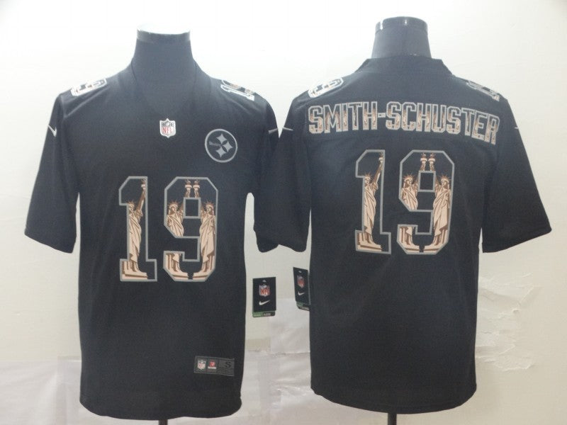Men’s Pittsburgh Steelers JuJu Smith-Schuster #19 Black Team Jersey