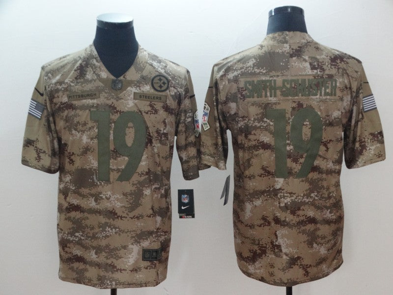 Men’s Pittsburgh Steelers JuJu Smith-Schuster #19 Camouflage Jersey
