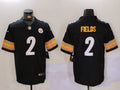 Men’s Pittsburgh Steelers Justin Fields #2 Black Jersey