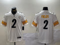 Men’s Pittsburgh Steelers Justin Fields #2 White Jersey
