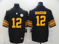 Men’s Pittsburgh Steelers Retired Player #12 Terry Bradshaw Nike Black Vapor Untouchable Elite Color Rush Jersey