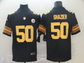 Men’s Pittsburgh Steelers Retired Player #50 Ryan Shazier Nike Black Vapor Untouchable Color Rush Jersey