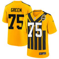 Mens Pittsburgh Steelers Retired Player #75 Joe Green Nike Gold Alternate 1933 Throwback Game Jersey