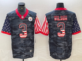Men’s Pittsburgh Steelers Russell Wilson #3 Grey Camouflage Jersey