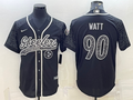 Men’s Pittsburgh Steelers T.J. Watt #90 Black Retired RFLCTV Limited Jersey Joint edition