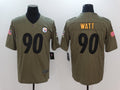 Men’s Pittsburgh Steelers T.J. Watt #90 Brown Jersey