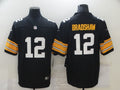 Men’s Pittsburgh Steelers Terry Bradshaw #12 Black Jersey