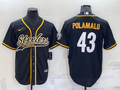 Men’s Pittsburgh Steelers Troy Polamalu #43 Black Jersey