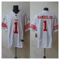 Men’s San Francisco 49ers #1 Deebo Samuel Sr Nike Home White F.U.S.E. Vapor Limited Jersey