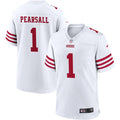 Mens San Francisco 49ers #1 Ricky Pearsall Nike Home White F.U.S.E. Vapor Limited Jersey