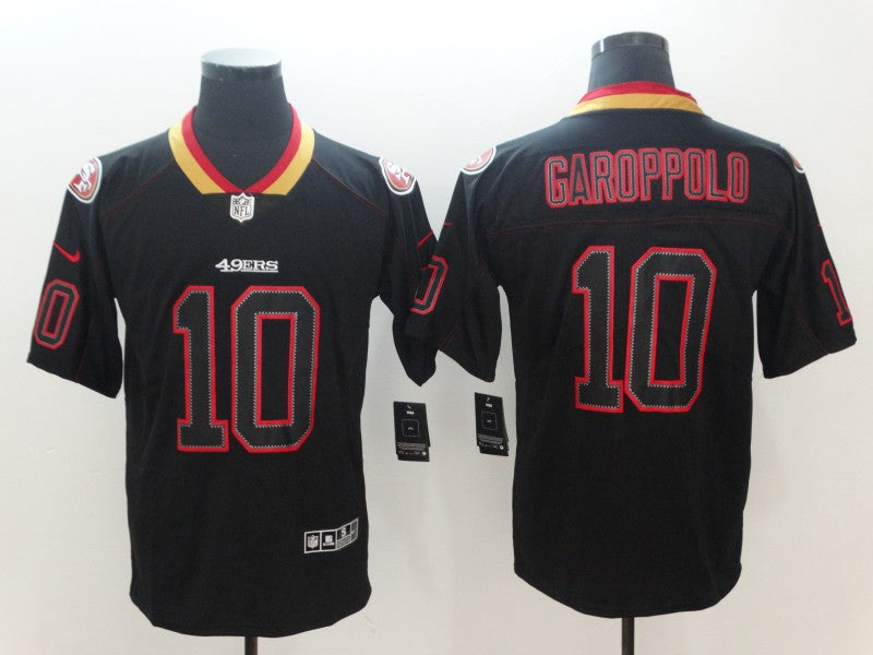 Men’s San Francisco 49ers #10 Jimmy Garoppolo Black Jersey