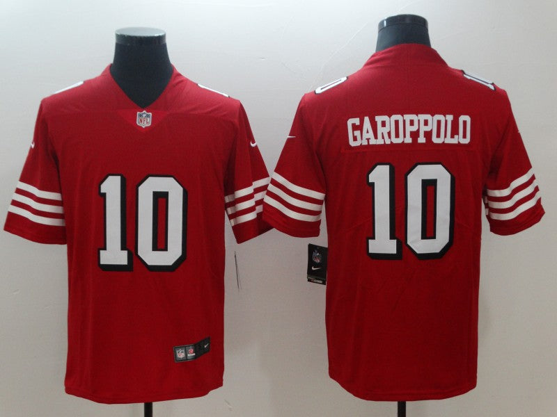 Men’s San Francisco 49ers #10 Jimmy Garoppolo Jersey Red