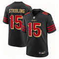 Mens San Francisco 49ers #15 De’Zhaun Stribling Black Rivalries Collection F.U.S.E. Limited Jersey